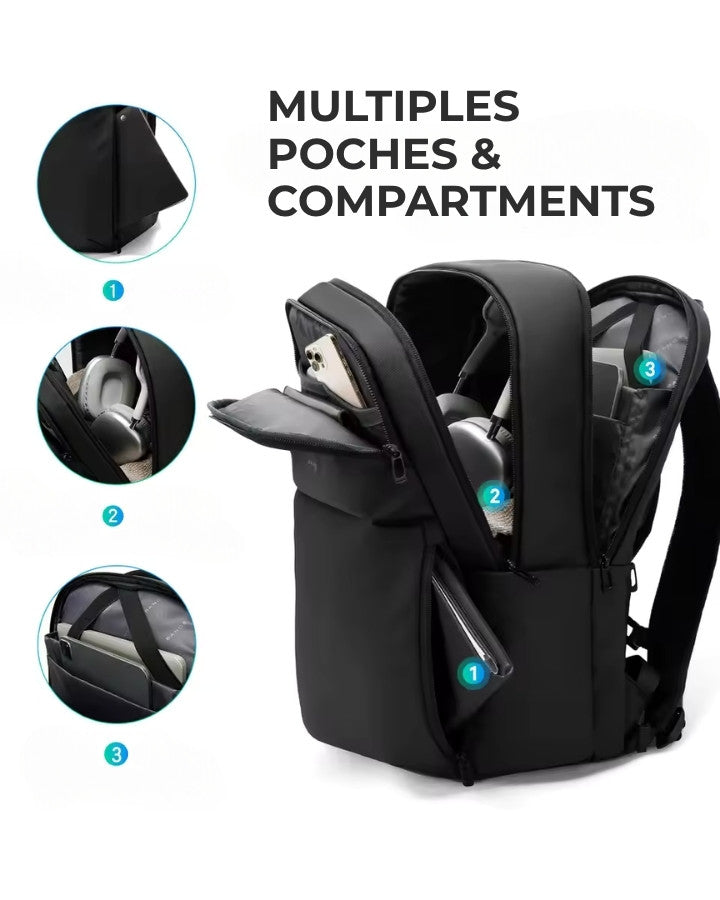 Sac à Dos de Voyage Business, avec multiples compartiments