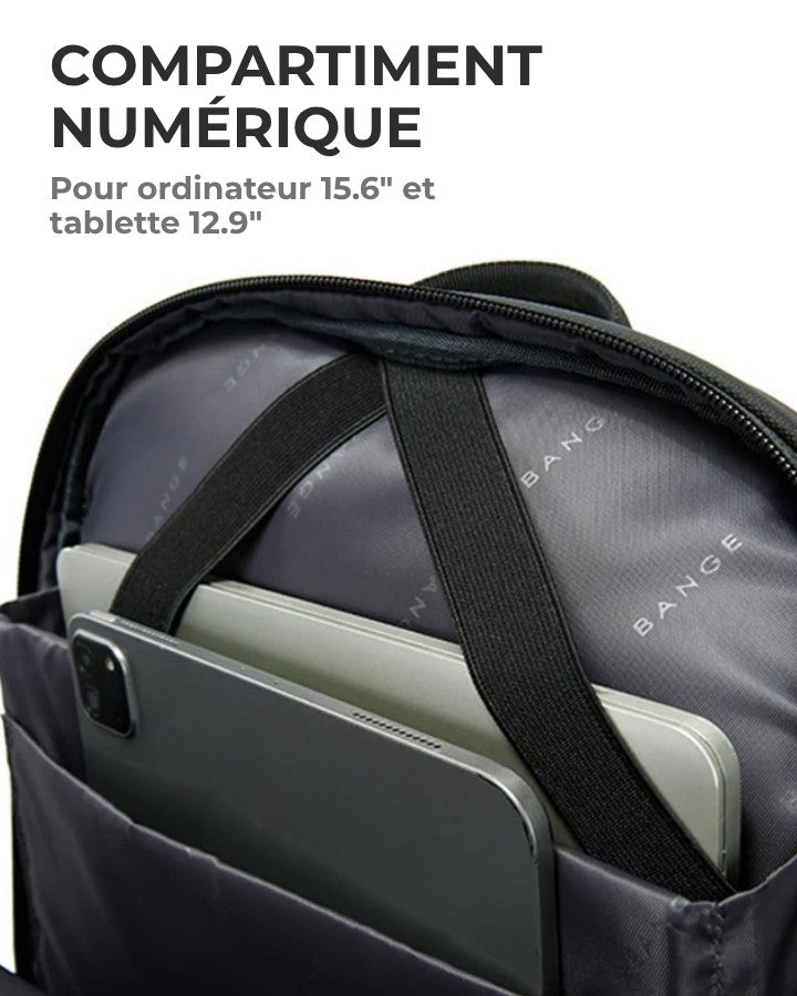 Sac à Dos de Voyage Cabine pour Ordinateur, avec compartiment numérique pour ordinateur 15.6 pouces et tablette 12.9 pouces