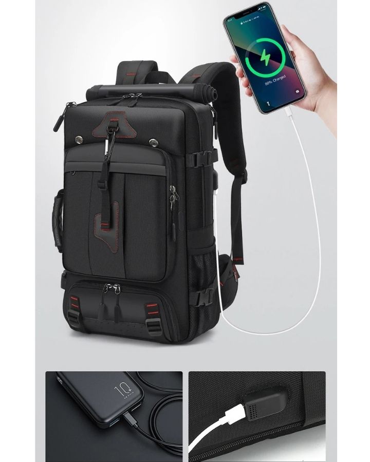 Sac à Dos de Voyage Multifonction, avec port USB