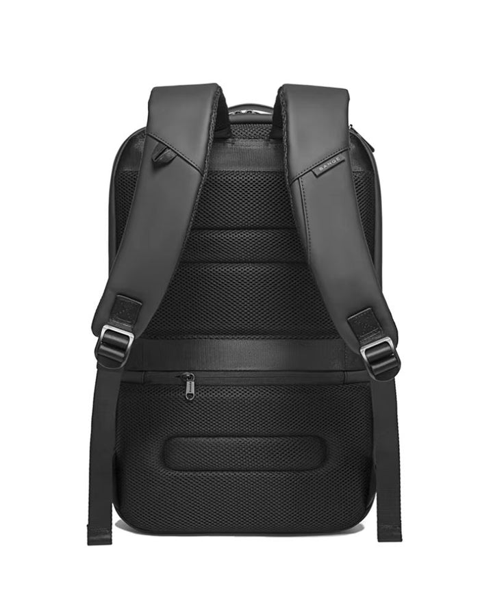 Sac à dos de voyage pour ordinateur, vue de dos, avec poche secrète zippée