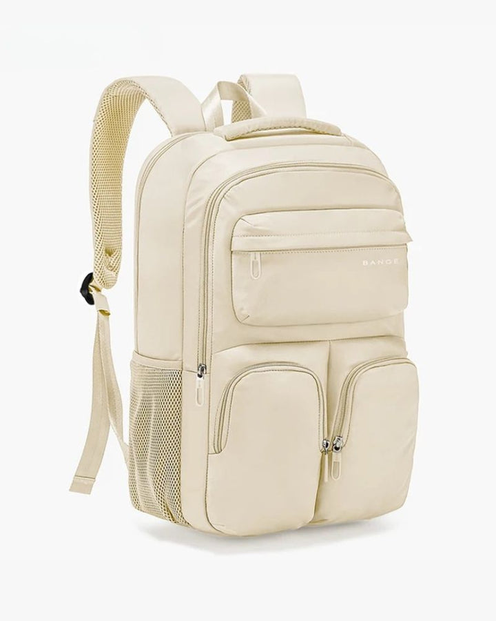 Sac à dos de voyage pour pc, crème