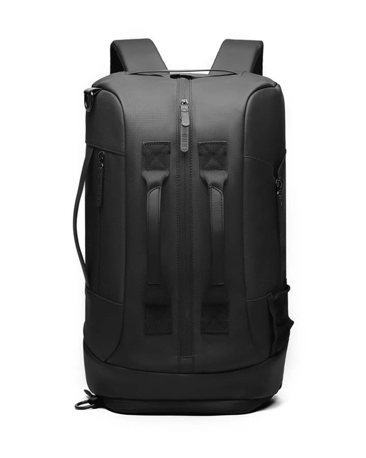 Sac Bandoulière Transformable en Sac à Dos, noir